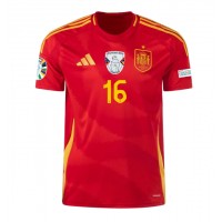 Dres Španielsko Rodri Hernandez #16 Domáci ME 2024 Krátky Rukáv